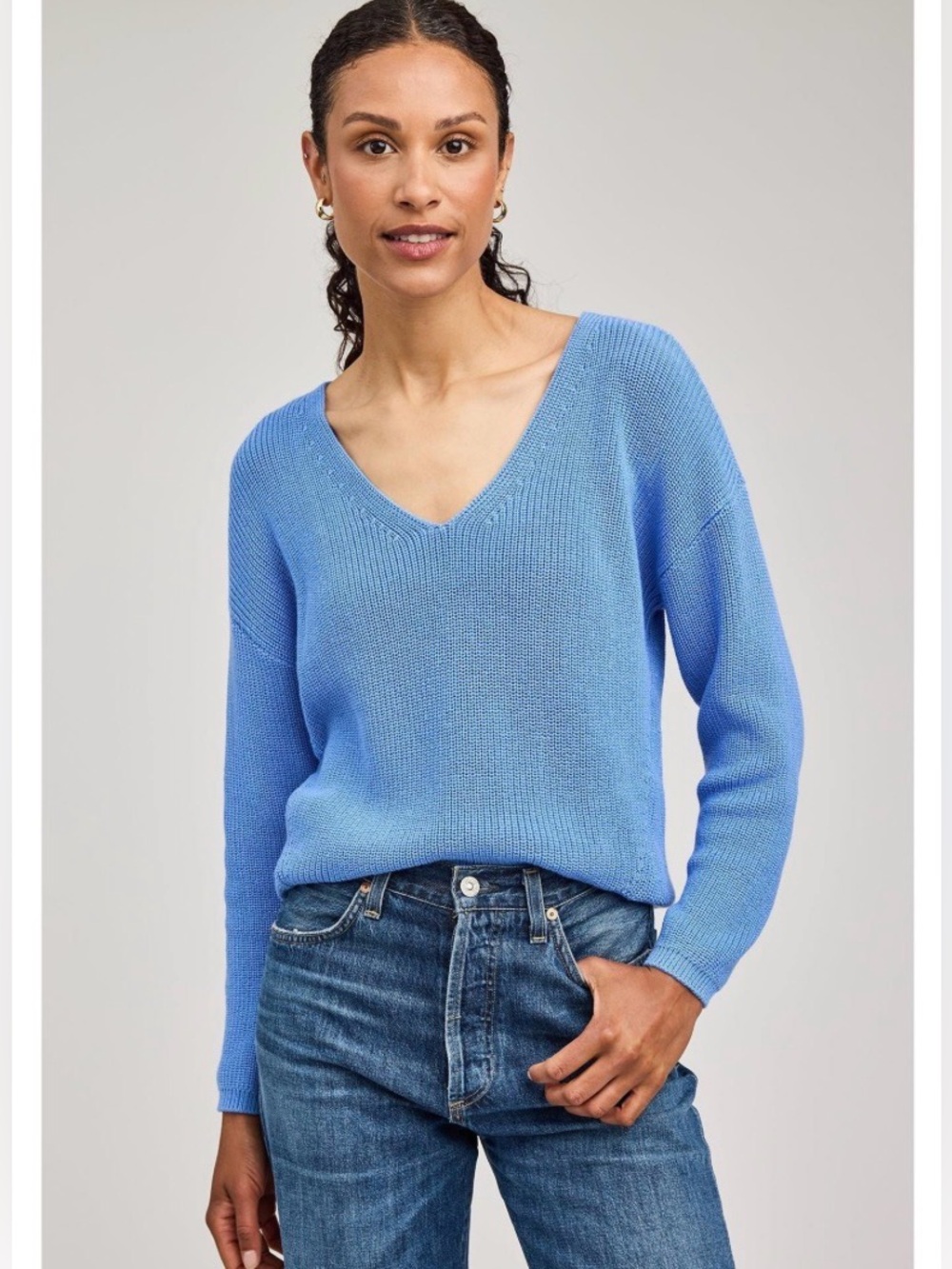 Gentle‎ Fawn Tucker Pullover Sweater Color Pacific Blue NWT XL